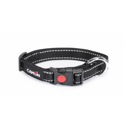 Collar reflectante Camon para perros Negro