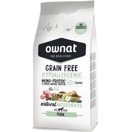 Ownat Grain Free Hipoalergénico Cerdo para perros