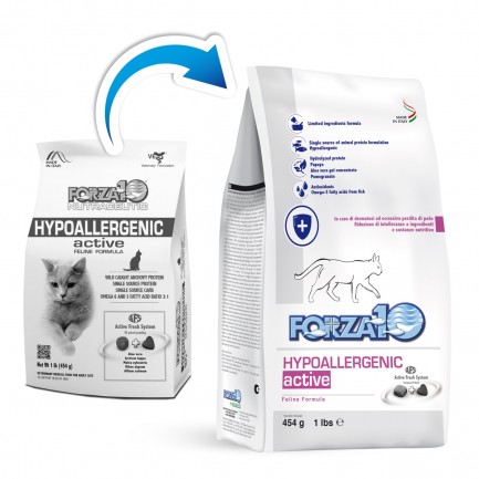 Forza10 Hypoallergénique Actif pour Chats