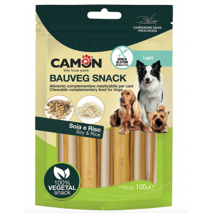 Bauveg Snack Vegetali con Riso per Cani