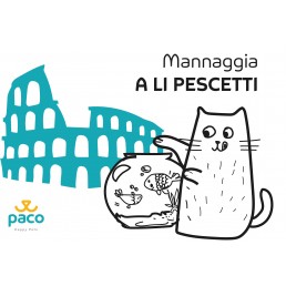 T-shirt 'Mannaggia A Li Pescetti' 100% coton régulier pour hommes