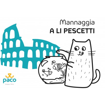 T-shirt 'Mannaggia A Li Pescetti' 100% coton régulier pour hommes