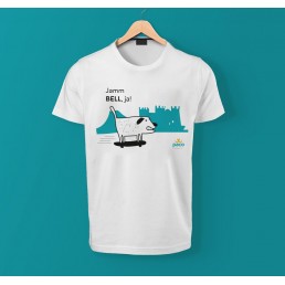 T-shirt 'Jamm Bell, ja' 100% coton régulier pour hommes