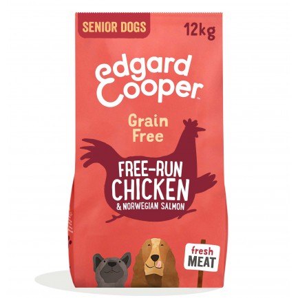 Edgard Cooper Senior con Carne Fresca di Pollo e Salmone Norvegese per Cani