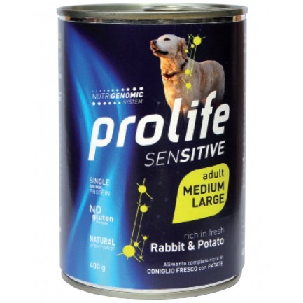 Prolife Sensitive mit Kaninchen und Kartoffeln Nass für Hunde