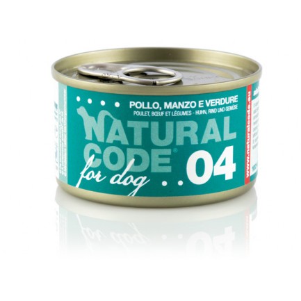 Natural Code For Dogs Comida húmeda para perros