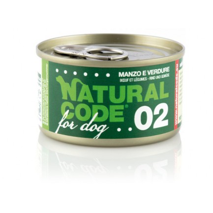 Natural Code For Dog Cibo Umido per Cani