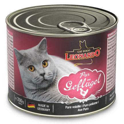 Leonardo Pure Poultry Meat Nassfutter für Katzen