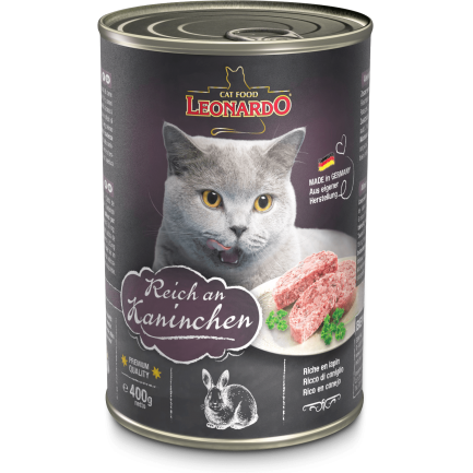 Leonardo Ricco di Coniglio Comida húmeda para gatos