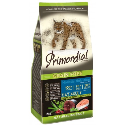 Primordial Grain Free Adult Lachs und Thunfisch für Katzen