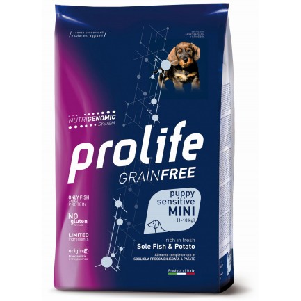 Prolife Puppy Sensitive Mini Grain Free Lenguado y Patatas para perros pequeños