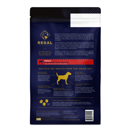 Recette Regal Pastureland avec agneau pour chiens