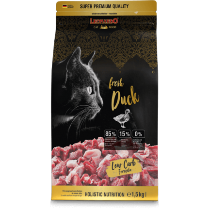 Leonardo Fresh Duck and Chicken Dry Food for Cats