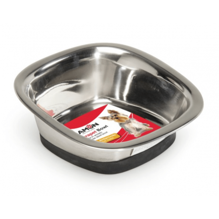 Square Steel Bowl for Dogs