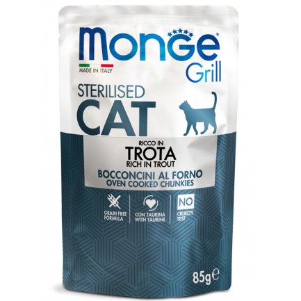 Monge Natural Grill Adult Cibo Umido per Gatti