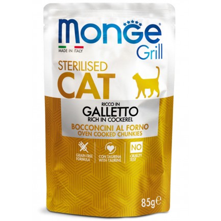 Monge Natural Grill Croquettes pour chats adultes