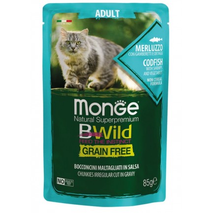 Monge BWild Grain Free Wet Food for Cats