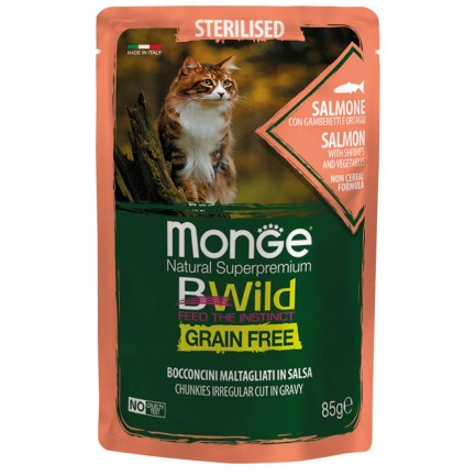 Monge BWild Grain Free Wet Food for Cats