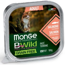 Monge BWild Terrines getreidefreies Nassfutter für Katzen