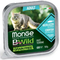 Monge BWild Terrines getreidefreies Nassfutter für Katzen