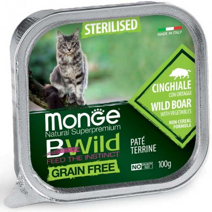 Monge BWild Terrine Grain Free Cibo Umido per Gatti