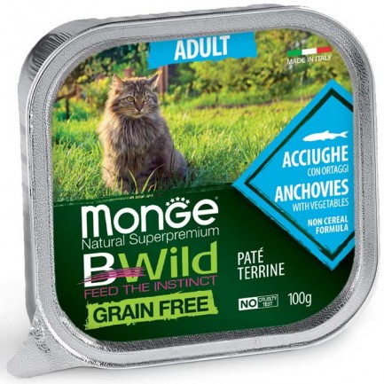 Monge BWild Terrine Grain Free Cibo Umido per Gatti