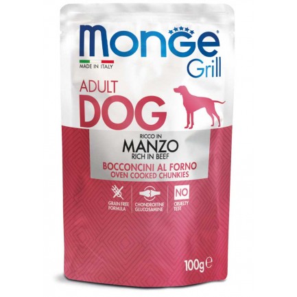 Monge Grill Nourriture Umido pour chiens adultes