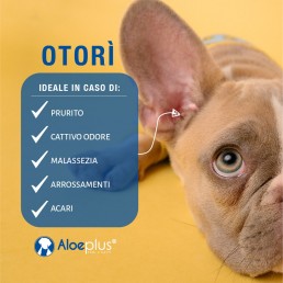 Aloeplus Otorì Detergente Auricolare per Cani e Gatti