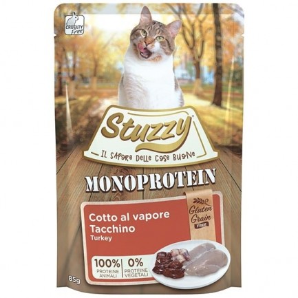 Stuzzy Monoprotein Cotti al Vapore Cibo Umido per Gatti