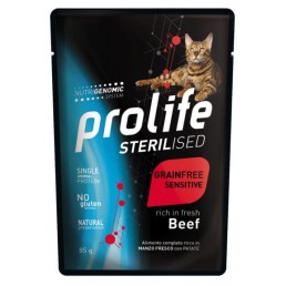 Prolife Sterilisiertes Rindfleisch und Kartoffeln Nassfutter für Katzen