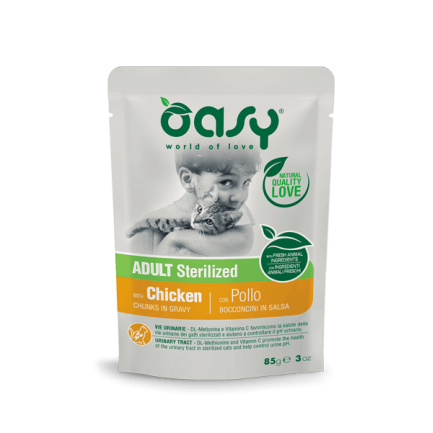 Oasy Chunks in Sauce Adulte Stérilisé pour chats