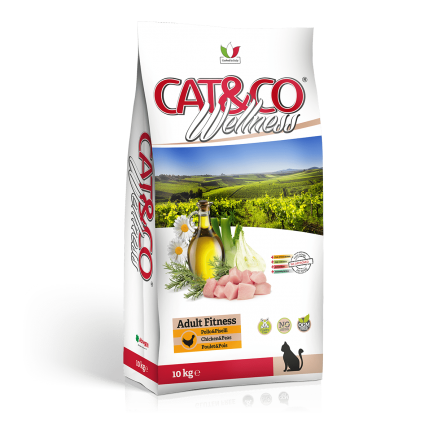 Cat&Co Wellness Adult Fitness Pollo y guisantes para gatos