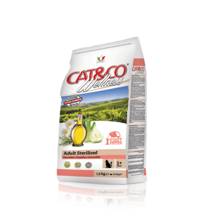 Cat&Co Wellness Adult Sterilised Pescado y Arroz para Gatos