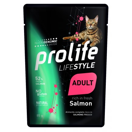 Prolife Adult con salmón Comida húmeda para gatos