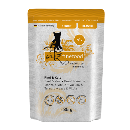 Catz Finefood Senior Sachets nourriture humide pour chats