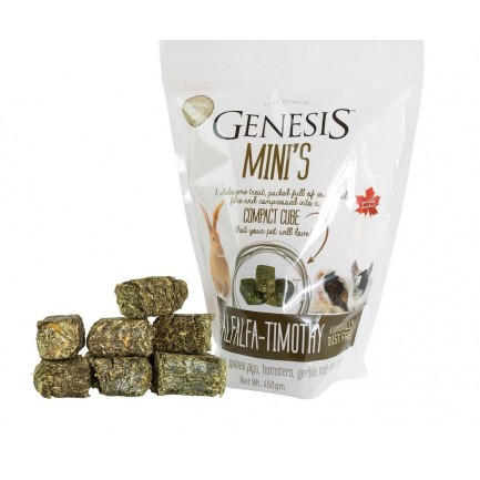 Genesis Mini's Alfalfa Timothy Pressed Hay Cubes