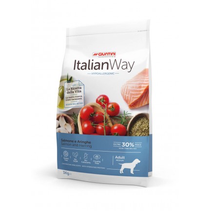 ItalianWay Hypoallergenic Medium Maxi Salmone e Aringhe per Cani