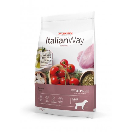 ItalianWay Sensitive Medium Maxi Anatra per Cani