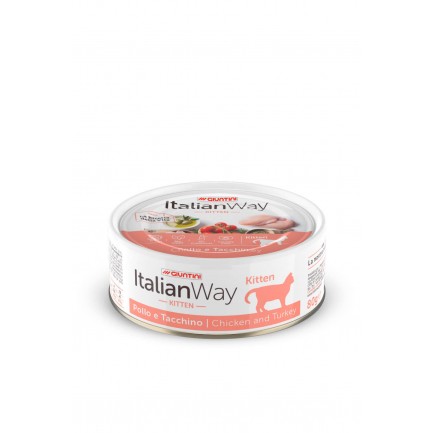 ItalianWay Kitten Pollo e Tacchino Cibo Umido per Gattini