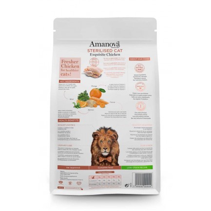 Amanova Gato Exquisito Esterilizado con Pollo para Gatos