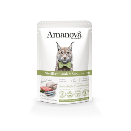 Amanova Alimento Húmedo Completo en Bolsita para Gatos