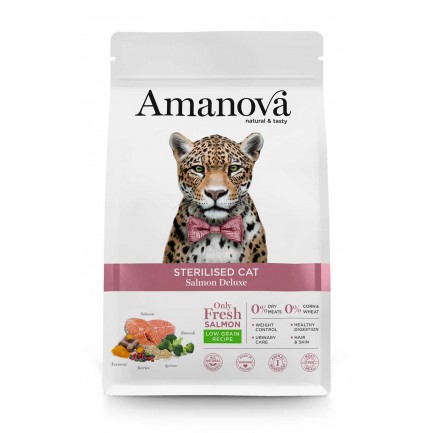 Amanova Sterilised Cat al Salmone per Gatti