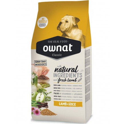 Ownat Classic Cordero y Arroz para perros