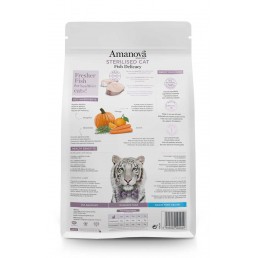 Amanova Sterilisierte Katze mit Fisch für Katzen