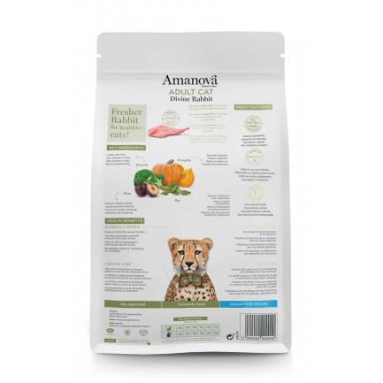 Amanova Adult Cat mit Kaninchen für Katzen