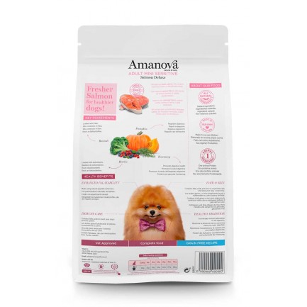 Amanova Adult Mini Sensitive al Salmone per Cani