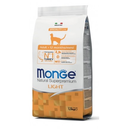 Monge Light à la dinde pour chats