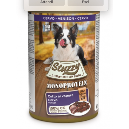 Stuzzy Alimento Monoproteico Húmedo para Perros