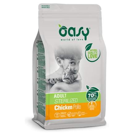 Oasy Adult Pollo esterilizado para gatos