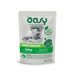 Oasy Trozos en Salsa Adulto Esterilizado para Gatos